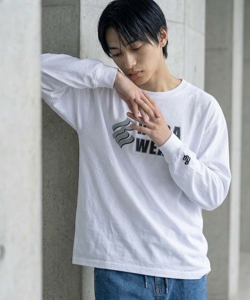 ROCAWEAR（ロカウェア） tシャツ SHADOW LOGO PRINT L/T(CN) メンズ