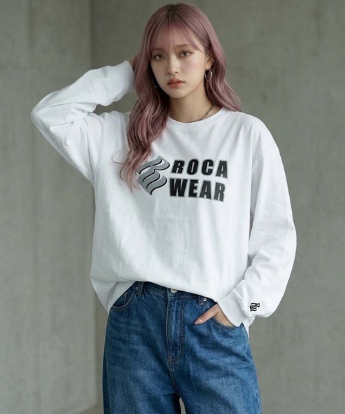 ROCAWEAR（ロカウェア） tシャツ SHADOW LOGO PRINT L/T(CN) メンズ