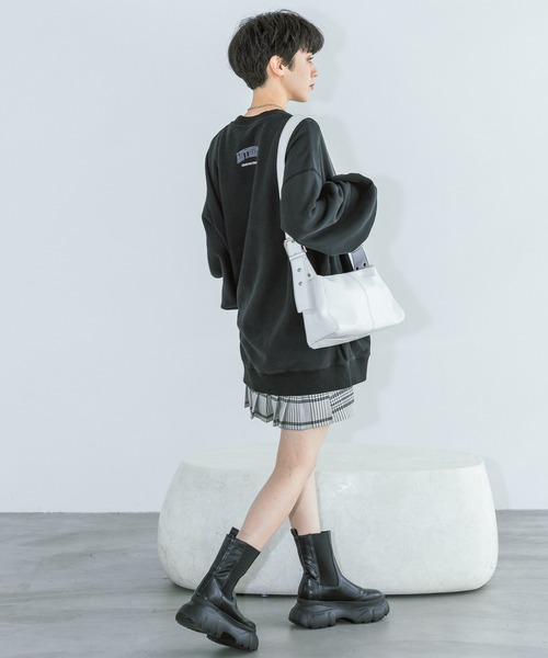 「PAGEBOY」 スウェットカットソー FREE オレンジ レディース_画像9