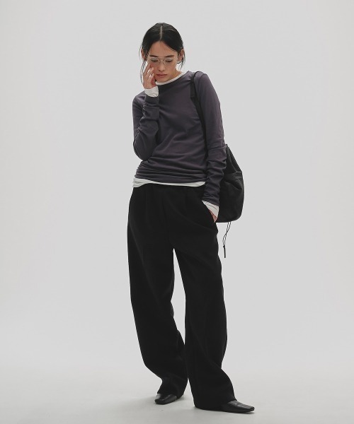 「TODAYFUL」 イージーパンツ 36inch ブラック レディース_画像4