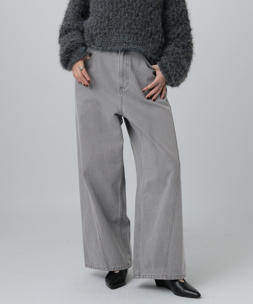 「LEPSIM」 デニムパンツ LARGE インディゴブルー レディース_画像2