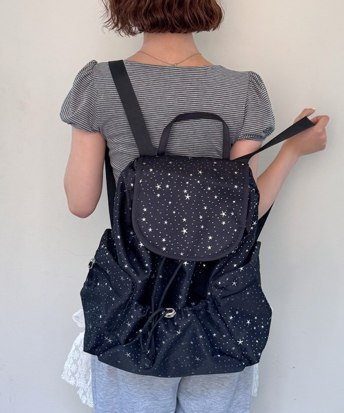FR2 バックパック リュック ネイビー 星柄 frunco デイバック リュック 星柄リュック レディース : ZOZOTOWN