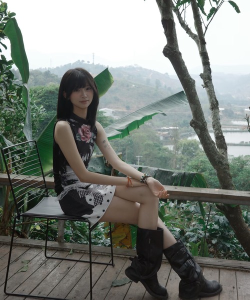 AsheKsha スカート 水玉・星・猫のプリントスカート : ZOZOTOWN Yahoo