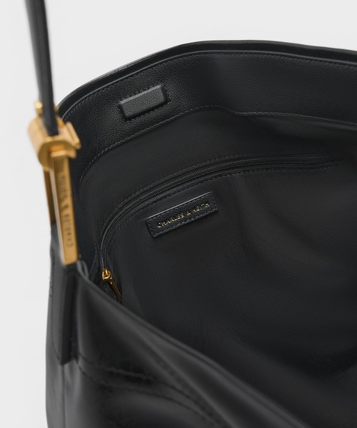 「CHARLES & KEITH」 トートバッグ - ブラック レディース_画像10