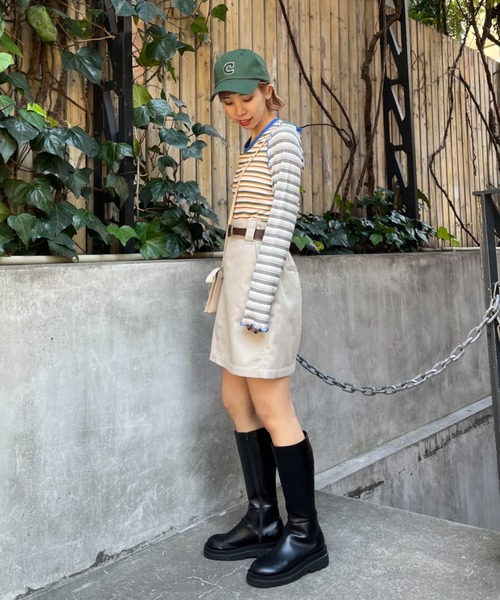 「HELLO.SANFRANCISCO」 長袖カットソー FREE アイボリー レディース_画像4