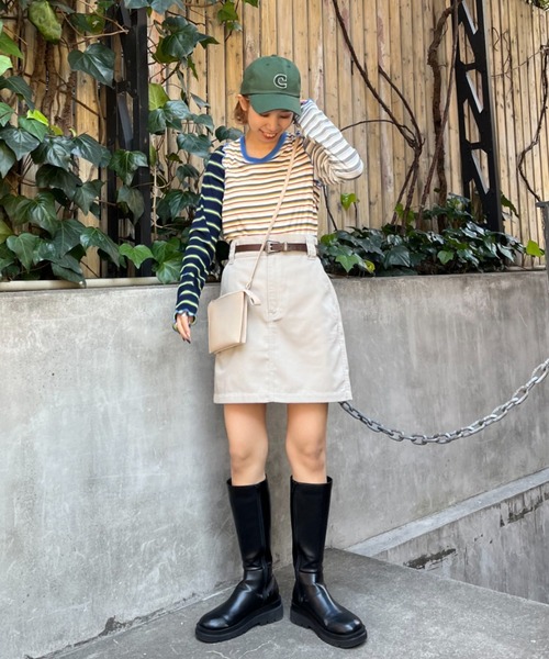 「HELLO.SANFRANCISCO」 長袖カットソー FREE アイボリー レディース_画像5