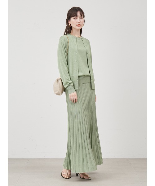 「Mila Owen」 ニットカーディガン 0 ピンク レディース_画像9