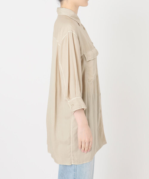 plage（プラージュ） ブラウス シャツ Over dye safari シャツ