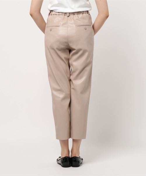 【中古】ルイヴィトン LOUIS VUITTON クロップドパンツ コットン ダブル仕上げ 無地 ジッパーフライ ピンク 34 ルイヴィトン LOUIS VUITTON クロップドパンツ コットン ダブル仕上げ