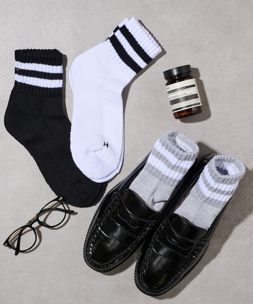Healthknit（ヘルスニット） 靴下 「Healthknit」3Pクォーターソックス