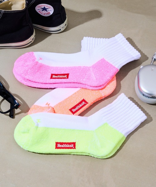 Healthknit（ヘルスニット） 靴下 「Healthknit」3Pクォーターソックス