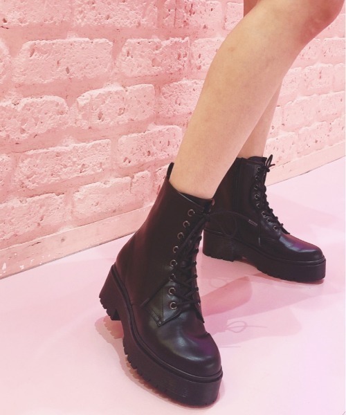 ブーツ R E 厚底トラックソールレースアップショートブーツ Zozotown Paypayモール店 通販 Paypayモール