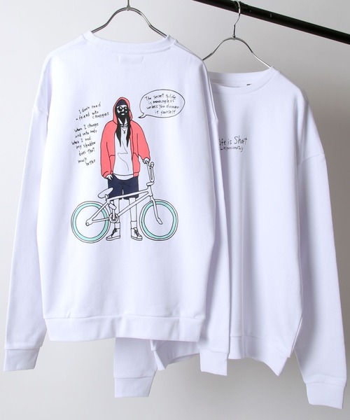 スウェット ストリートひげおじさん イラストバックプリントクルースウェット Zozotown Paypayモール店 通販 Paypayモール