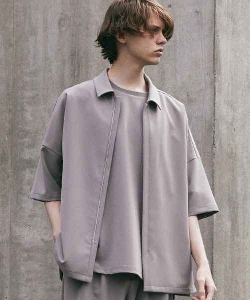 WYM × ATTACHMENT シャツ 「ATTACHMENT × WYM」MINIMAL ZIP BOX SHIRT