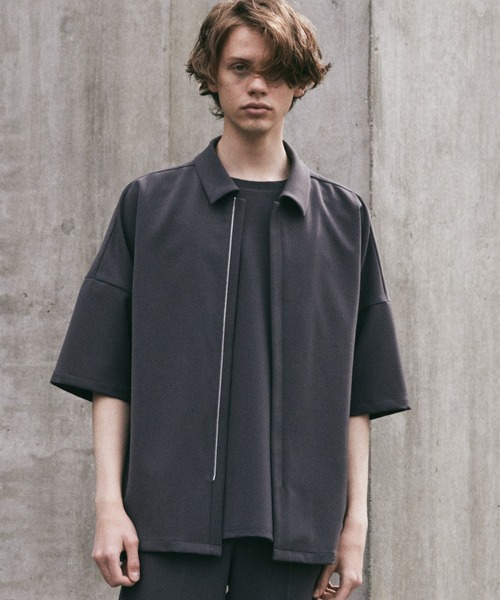WYM × ATTACHMENT シャツ 「ATTACHMENT × WYM」MINIMAL ZIP BOX SHIRT 