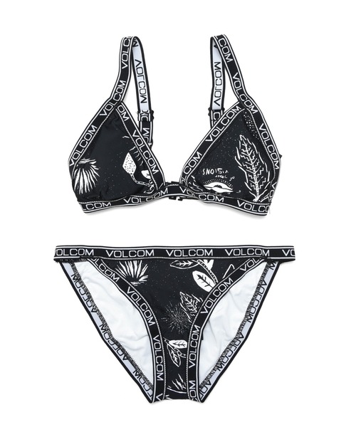 水着 Volcom サマービーチファッション Heavy Petal Tri Hipster ブランドロゴ入りスポーティ2点上下セットビキニ水着 Zozotown Paypayモール店 通販 Paypayモール