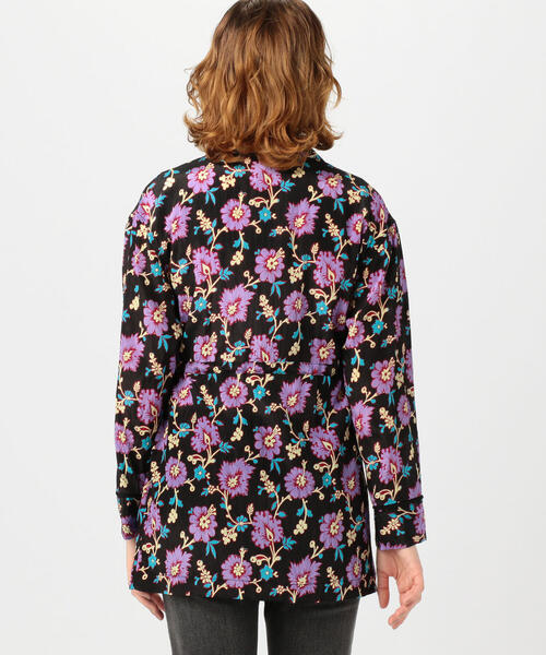 SOULEIADO（ソレイアード） コート アウター レーヨンプリント