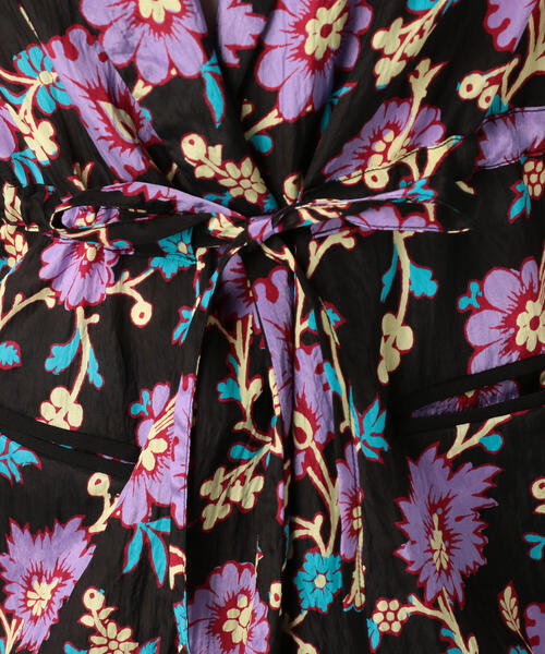 SOULEIADO（ソレイアード） コート アウター レーヨンプリント