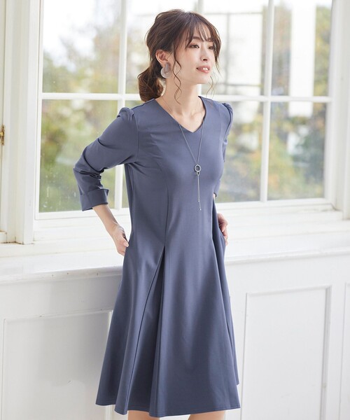 Tiaclasse ワンピース 「洗える」体型カバーも叶うボックスタック  