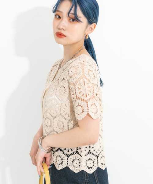 Rene 今期春夏の半袖カーディガン Rene】 Reneの半袖カーディガンが