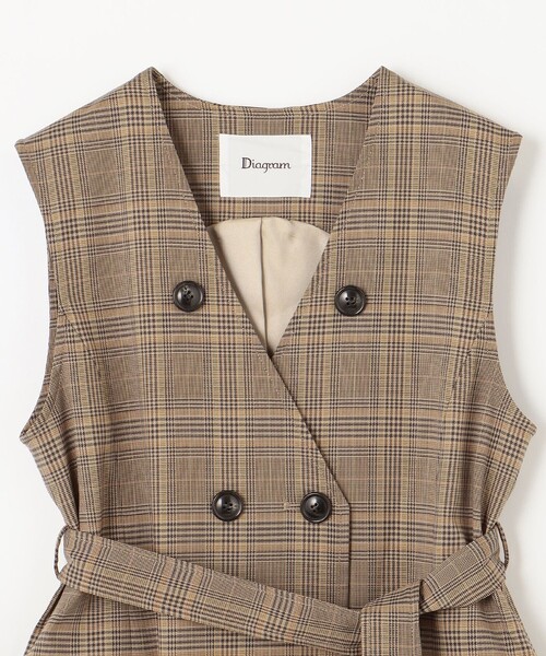 GRACE CONTINENTAL（グレースコンチネンタル） ベスト ジレ ノーカラー