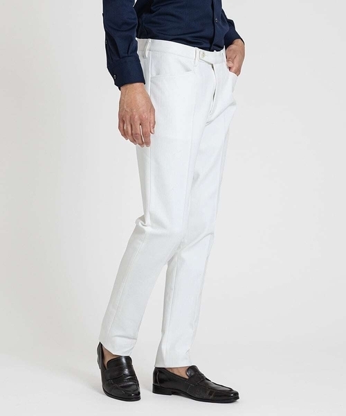 MICHEL KLEIN HOMME（ミッシェルクラン オム） スラックス ヘリンボン