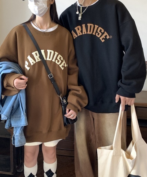 SEN TOKYO トレーナー スウェット ペアコーデにも。オーバーカレッジ