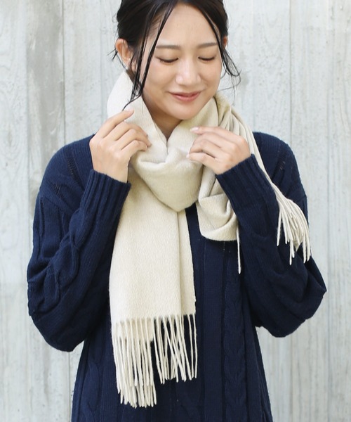 Filomo フィローモ　カシミヤ100% 大判ストール マフラー Filomo マフラー ストール 「Filomo」カシミヤブレンドストール