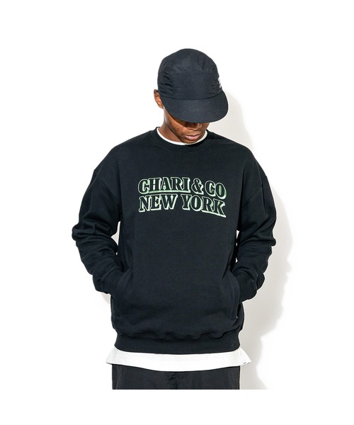 CHARI&CO（チャリアンドコー） スウェット メンズ BUCKS CREWNECK 