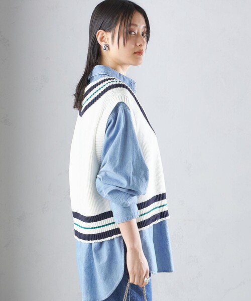 【美品】SHIPS ベスト SHIPS ベスト ジレ 「SHIPS別注」WRAPINKNOT:「手洗い可能