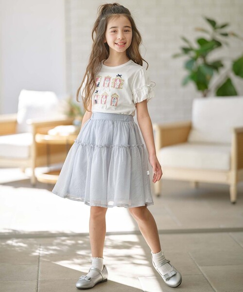 組曲 スカート 「150-160cm」シアーチェック キッズ 子供服