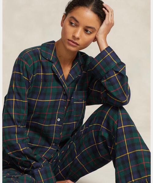POLO Ralph Lauren プラットフランネルパジャマ POLO RALPH LAUREN パジャマ ルームウェア プラッド フランネル