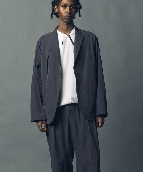 maison special メッシュテーラードジャケット ブラック MAISON SPECIAL ジャケット テーラードジャケット 「UNISEX