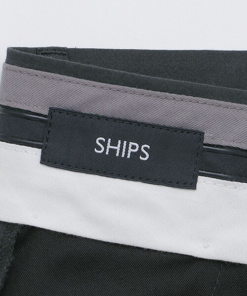 シップスSHIPSストライプジャージーウールシャツパンツ上下セットアップM紺 SHIPS: ジャージー ストライプ ワンピースカラー シャツ｜ SHIPS