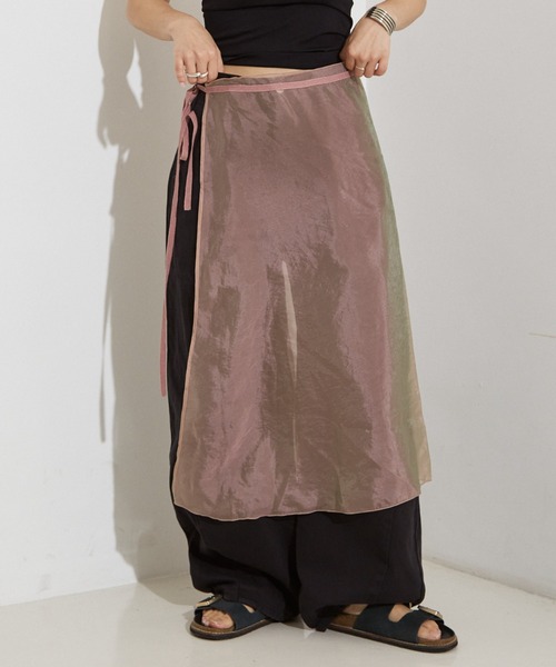 NOMINE（ノミネ） スカート 「セットアップ着用可」シアー ラップ