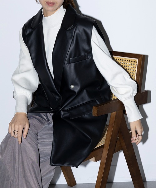 ベスト ジレ 「MAISON BREEZE reveur」Tailored pearl button jacket vest テーラードパールボタンジ MAISON BREEZE reveur ベスト ジレ 「MAISON reveur」Tailored