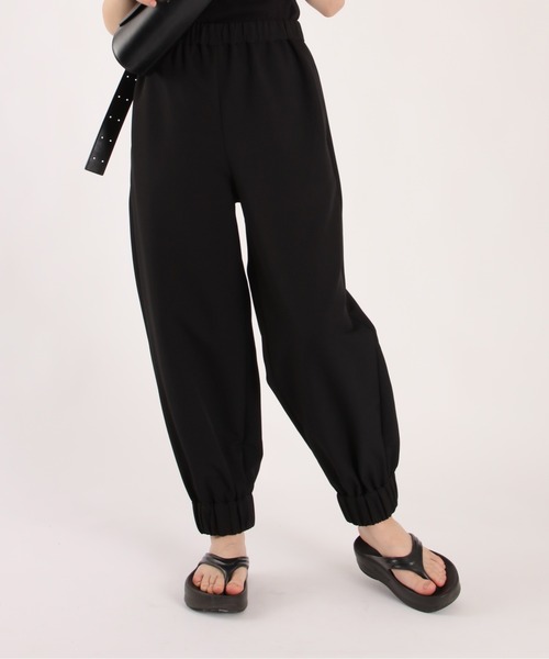 パンツ ストレッチリラックスジョガーパンツ レディース