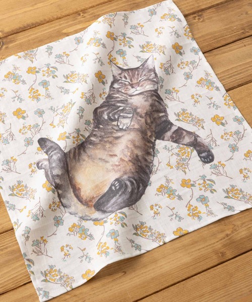 Jubilee（ジュビリー） ハンカチ 大きめ リネンハンカチ 猫や犬