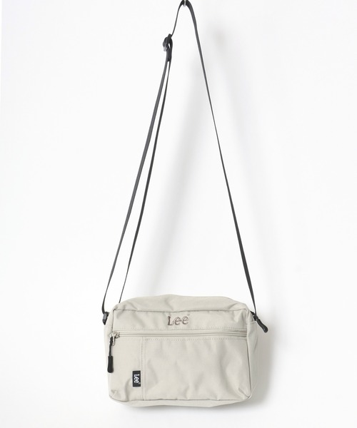 KHOKI 刺繍 ショルダーバッグ グレー Lee ショルダーバッグ バッグ Lee/リー ロゴ ワンポイント刺繍