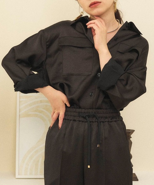 Sirin ブラウス シャツ 「セット対応」ヴィンテージサテン