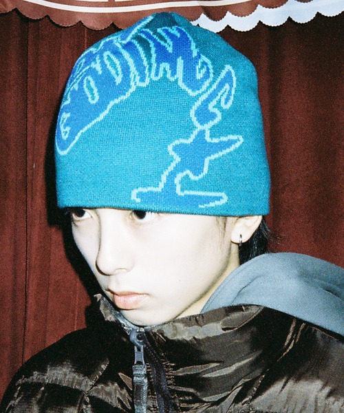 ISTKUNST ニット帽 ニットキャップ A'GEM/9 × .kom 「ISTKUNST/イスト