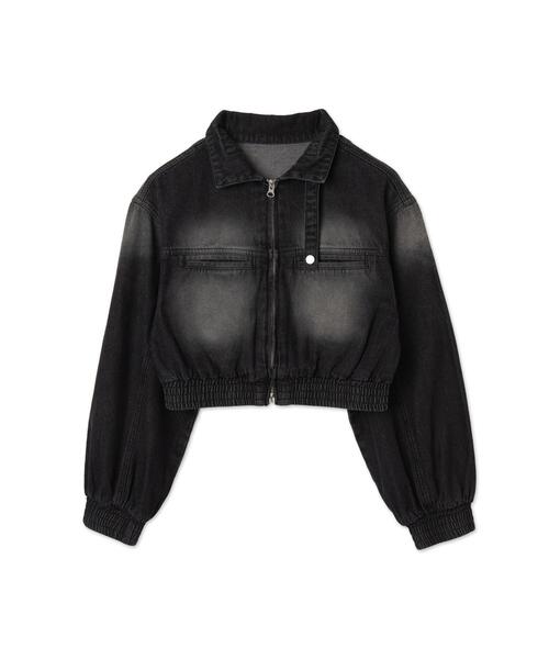 【boohoo】ウォッシュド デニム バイカー ジャケット WEGO デニムジャケット gジャン WEGO/ヴィンテージウォッシュ