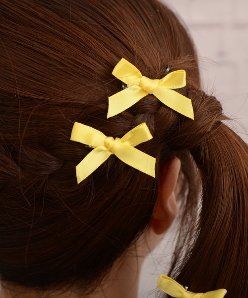 TONE SELECT GOODS ヘアクリップ 「float」ミニリボン ミニヘア