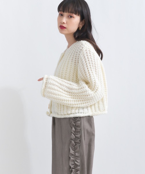 terrace ニット セーター ローニットカーディガン レディース