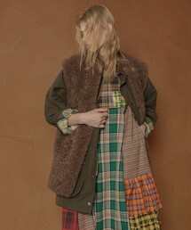 Freada ベスト　未使用 Freada ベスト ジレ Freada/フリーダ フェイクファーベスト