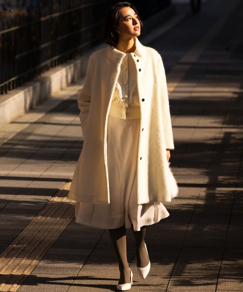 組曲（KUMIKYOKU） コート アウター スタンドカラーシャギーコート