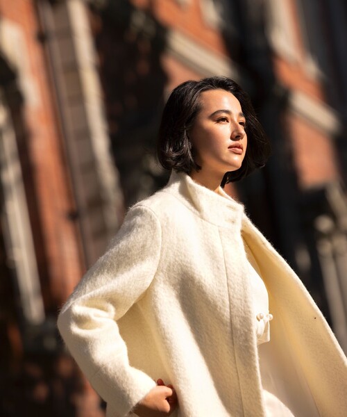 組曲（KUMIKYOKU） コート アウター スタンドカラーシャギーコート