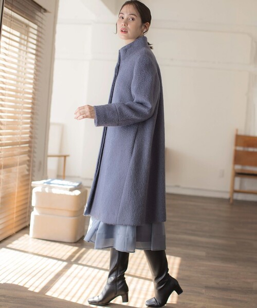 組曲（KUMIKYOKU） コート アウター スタンドカラーシャギーコート