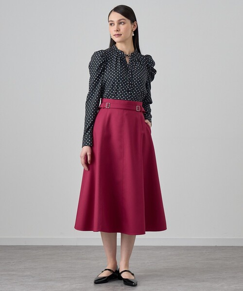 ブラウス シャツ 幾何ドットパワショル ブラウス レディース ANAYI ブラウス シャツ 幾何ドットパワショル レディース