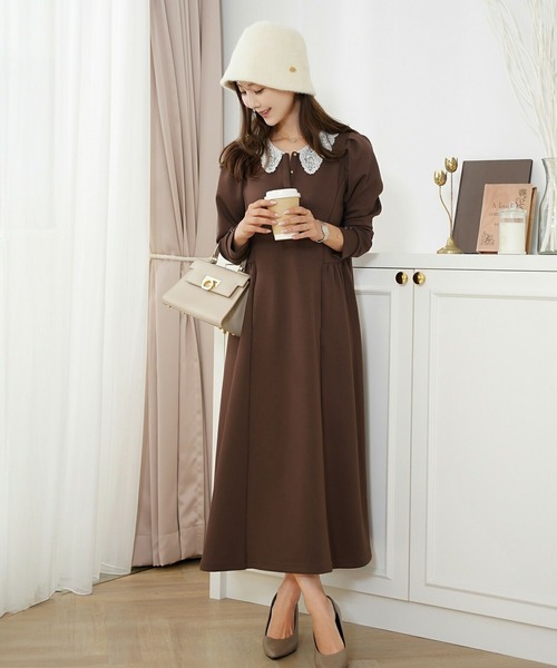 le reve vaniller（ル レーヴ ヴァニレ） ワンピース レース襟